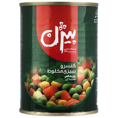 کنسرو مخلوط سبزیجات بیژن